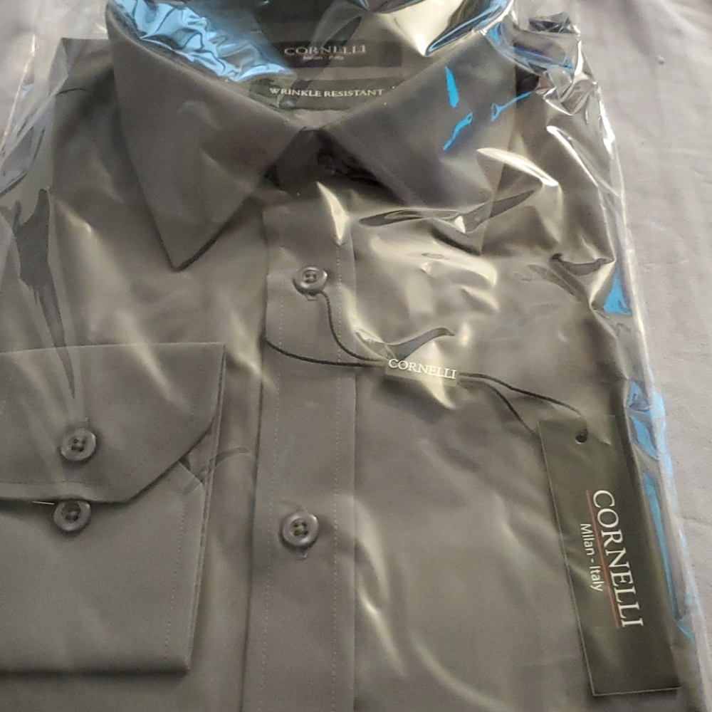 Gray dress shirt